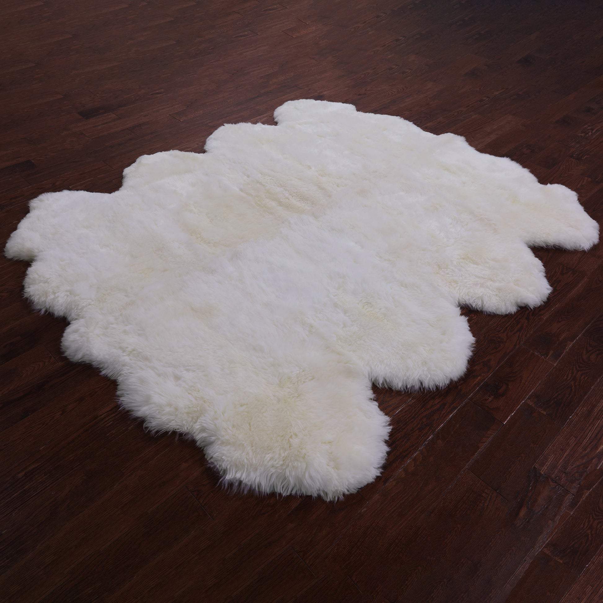 Ivory Premium Australian Natural Sheepskin Rug - 6' 0" X 8' 0" - Golden Nile