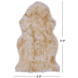 Brown Premium Australian Natural Sheepskin Rug - 2' 0" X 3' 0" - Golden Nile