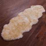 Brown Premium Australian Natural Sheepskin Rug - 2' 0" X 6' 0" - Golden Nile