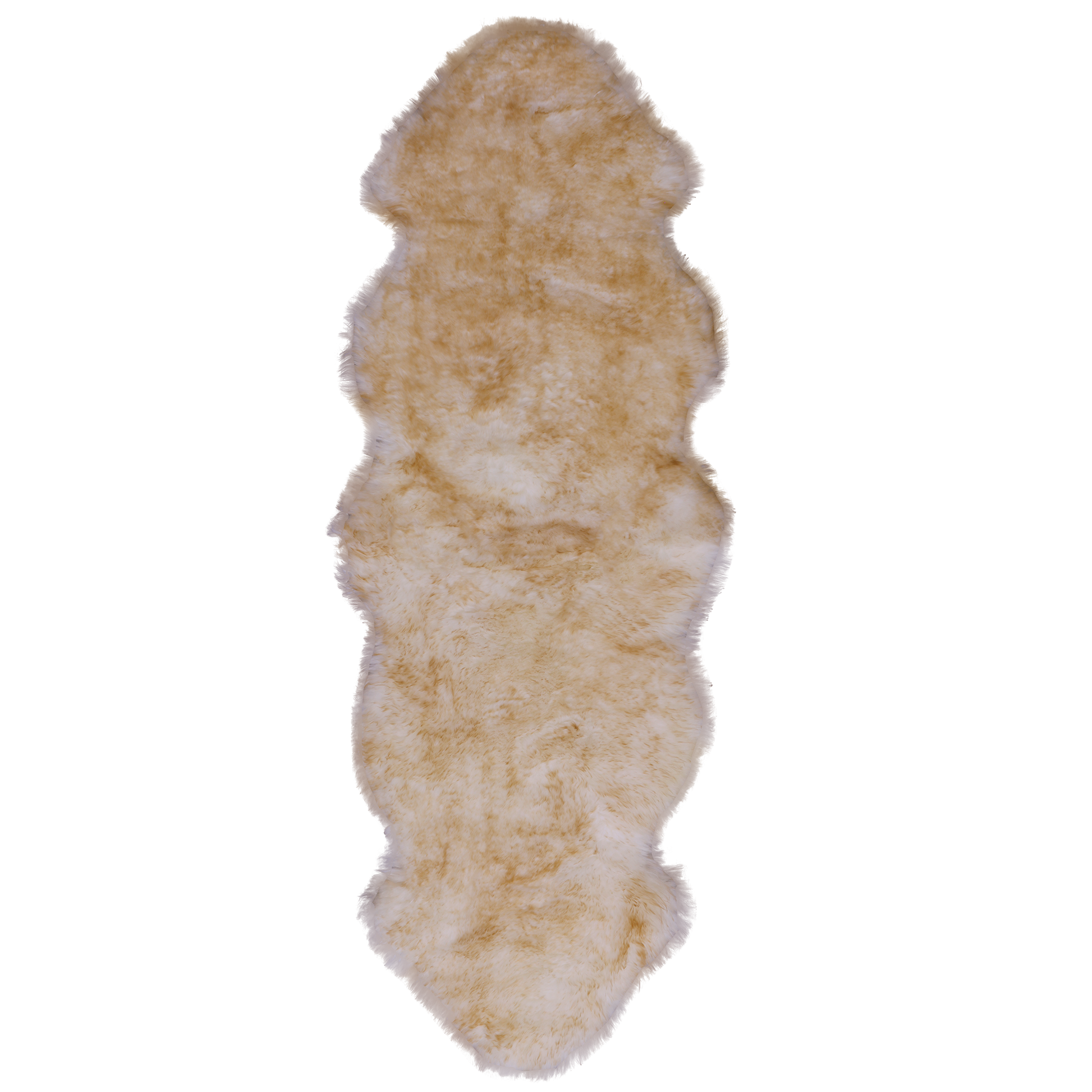 Brown Premium Australian Natural Sheepskin Rug - 2' 0" X 6' 0" - Golden Nile