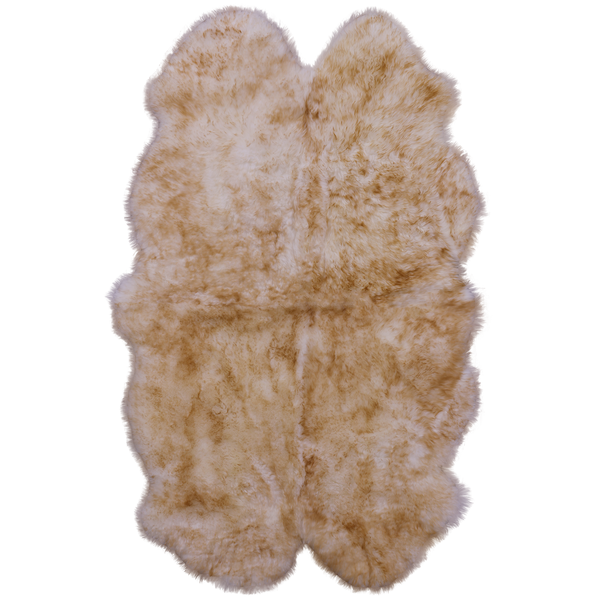 Brown Premium Australian Natural Sheepskin Rug - 4' 0" X 6' 0" - Golden Nile