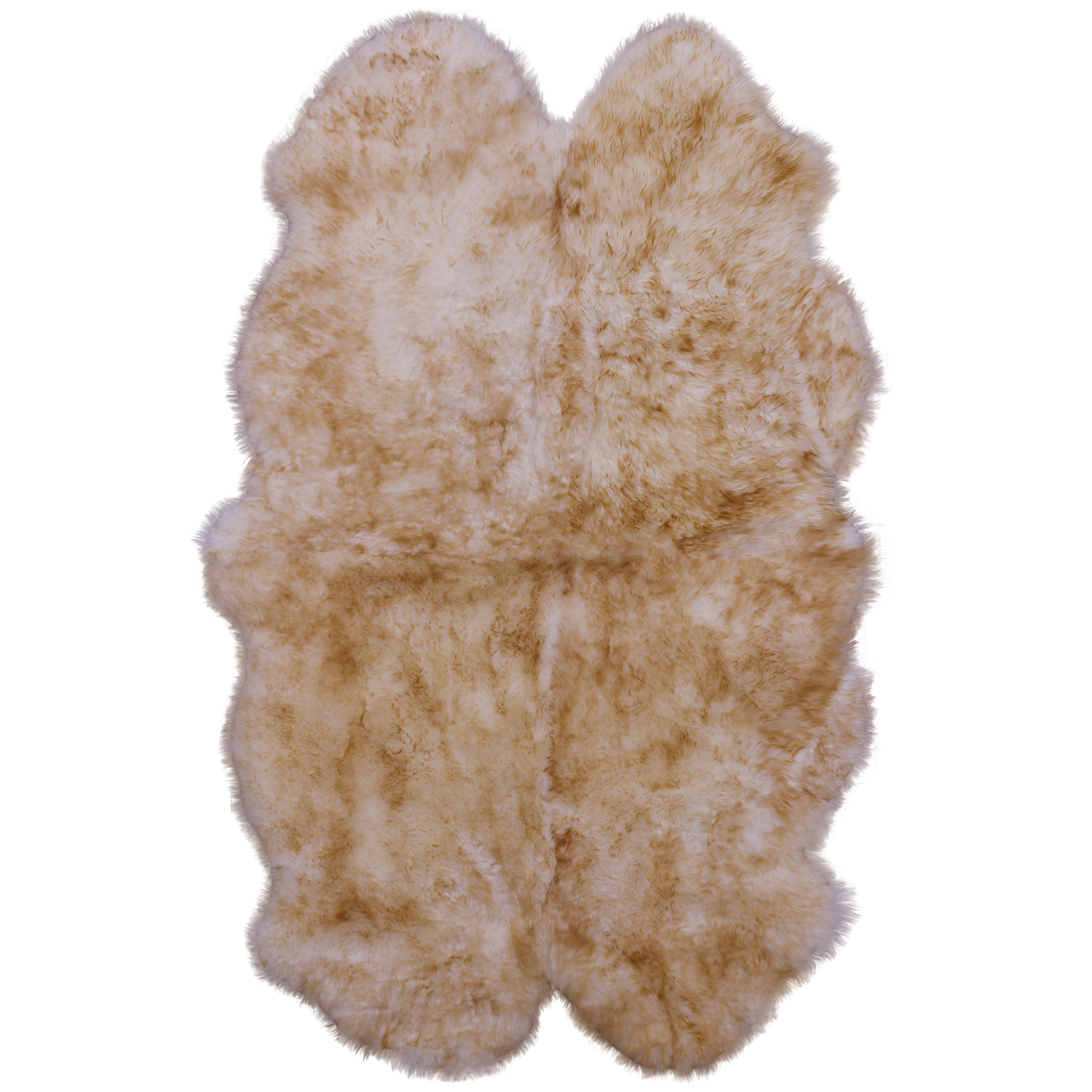 Brown Premium Australian Natural Sheepskin Rug - 4' 0" X 6' 0" - Golden Nile