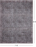 Grey Modern Machine-Made Rug - 7' 10" X 10' 0"