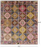 William Morris Handmade Wool Area Rug - 8' 2" X 9' 9" - Golden Nile