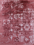 Abstract Modern Handmade 100% Silk Rug - 9' 2" X 12' 2" - Golden Nile
