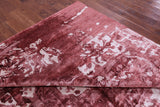 Abstract Modern Handmade 100% Silk Rug - 9' 2" X 12' 2" - Golden Nile