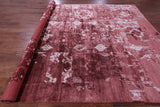 Abstract Modern Handmade 100% Silk Rug - 9' 2" X 12' 2" - Golden Nile