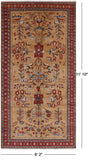 Fine Serapi Hand Knotted Rug - 6' 2" X 11' 10" - Golden Nile