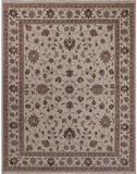 Ivory Peshawar Hand Knotted Area Rug - 8' 3" X 10' 6"