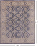 Peshawar Hand Knotted Wool Rug - 7' 10" X 9' 10" - Golden Nile