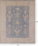 Peshawar Hand Knotted Wool Rug - 8' 2" X 9' 8" - Golden Nile