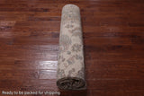 Ivory Peshawar Handmade  Wool Area Rug - 8' 2" X 9' 9"