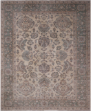 Ivory Peshawar Handmade  Wool Area Rug - 8' 2" X 9' 9"