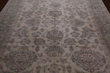 Ivory Peshawar Handmade  Wool Area Rug - 8' 2" X 9' 9"