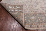 Ivory Peshawar Handmade  Wool Area Rug - 8' 2" X 9' 9"