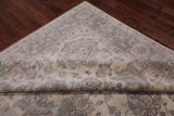 Ivory Peshawar Handmade  Wool Area Rug - 8' 2" X 9' 9"