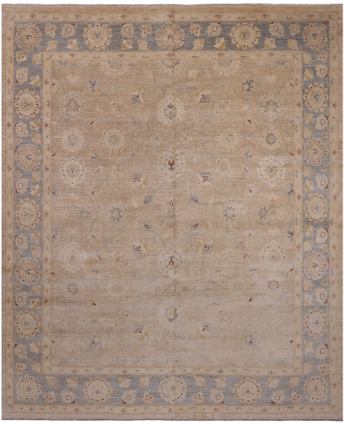 Peshawar Handmade Wool Rug - 8' 2" X 9' 10"