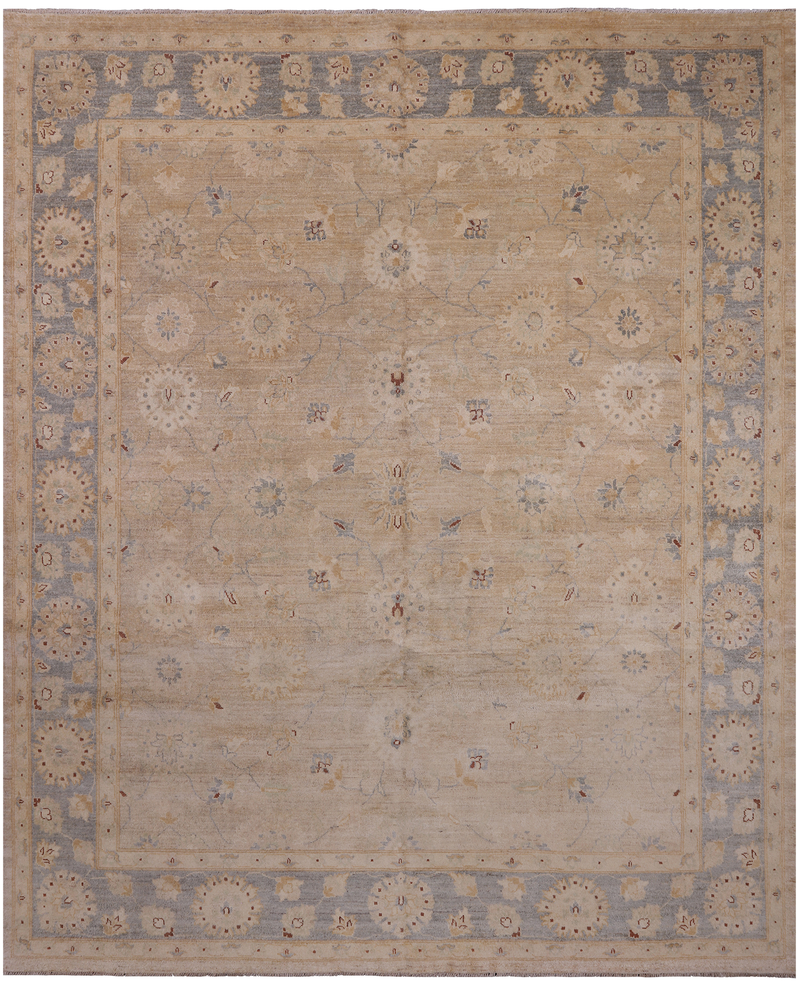 Peshawar Handmade Wool Rug - 8' 2" X 9' 10"