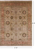 Peshawar Hand Knotted Wool Rug - 8' 10" X 12' 6" - Golden Nile