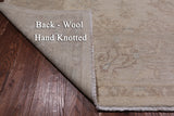 Ivory Antiqued Peshawar Hand Knotted Wool Rug - 8' 2" X 9' 7"