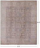 Peshawar Hand Knotted Wool Rug - 8' 2" X 9' 8" - Golden Nile