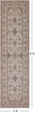 Ivory Peshawar Runner Rug - 2' 8" X 9' 8" - Golden Nile