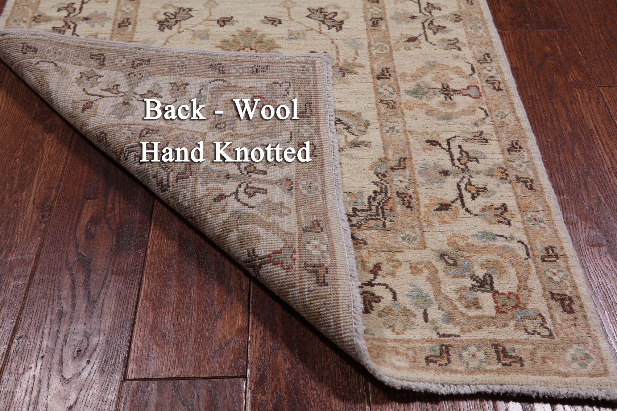 Ivory Peshawar Runner Rug - 2' 8" X 9' 8"