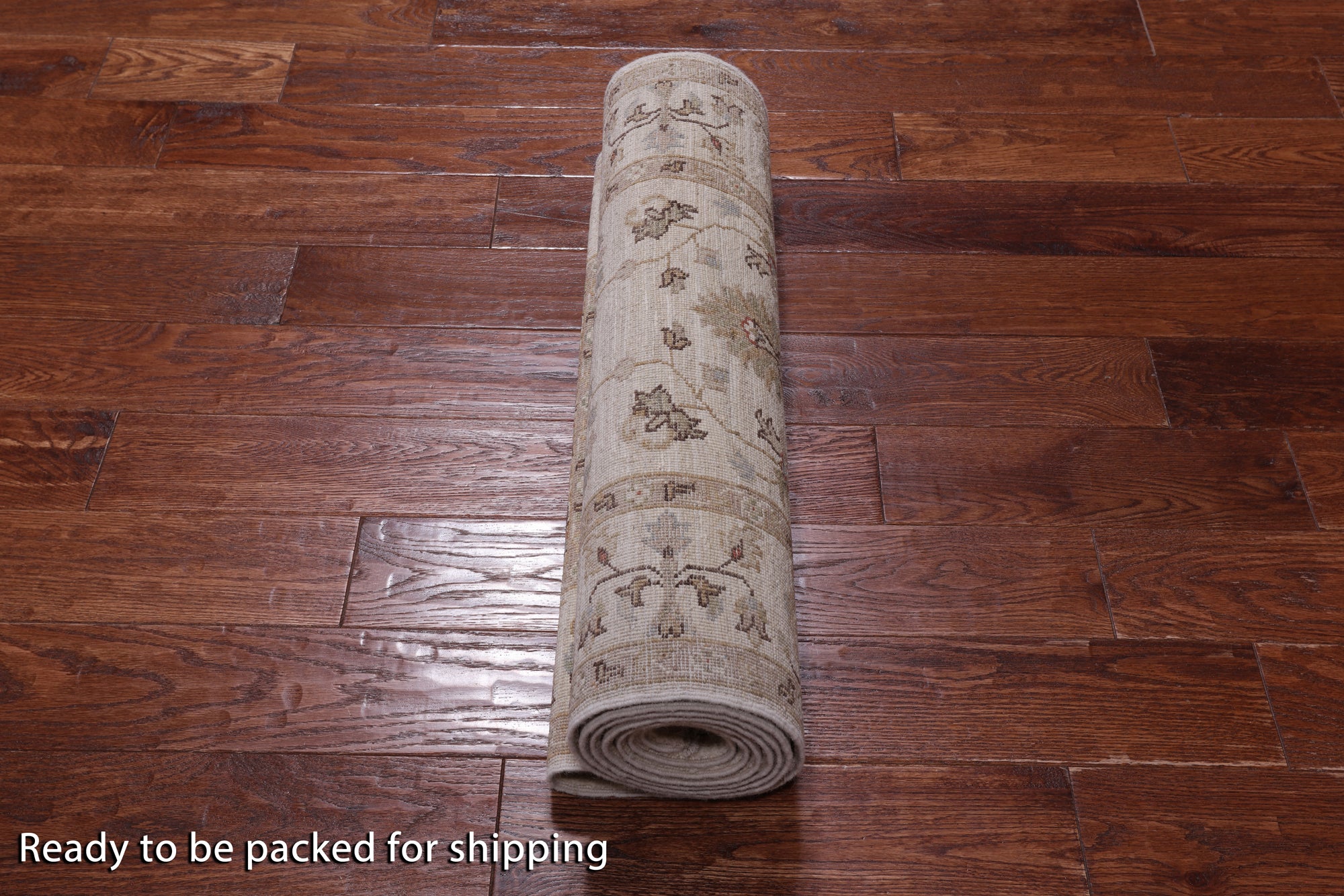 Ivory Peshawar Runner Rug - 2' 8" X 9' 8"