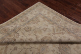Ivory Peshawar Hand Knotted Rug - 8' 1" X 9' 10"