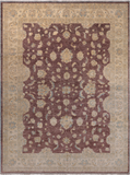 Turkish Oushak Hand Knotted Area Rug - 9' 1" X 12' 3"
