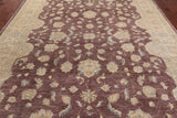 Turkish Oushak Hand Knotted Area Rug - 9' 1" X 12' 3"