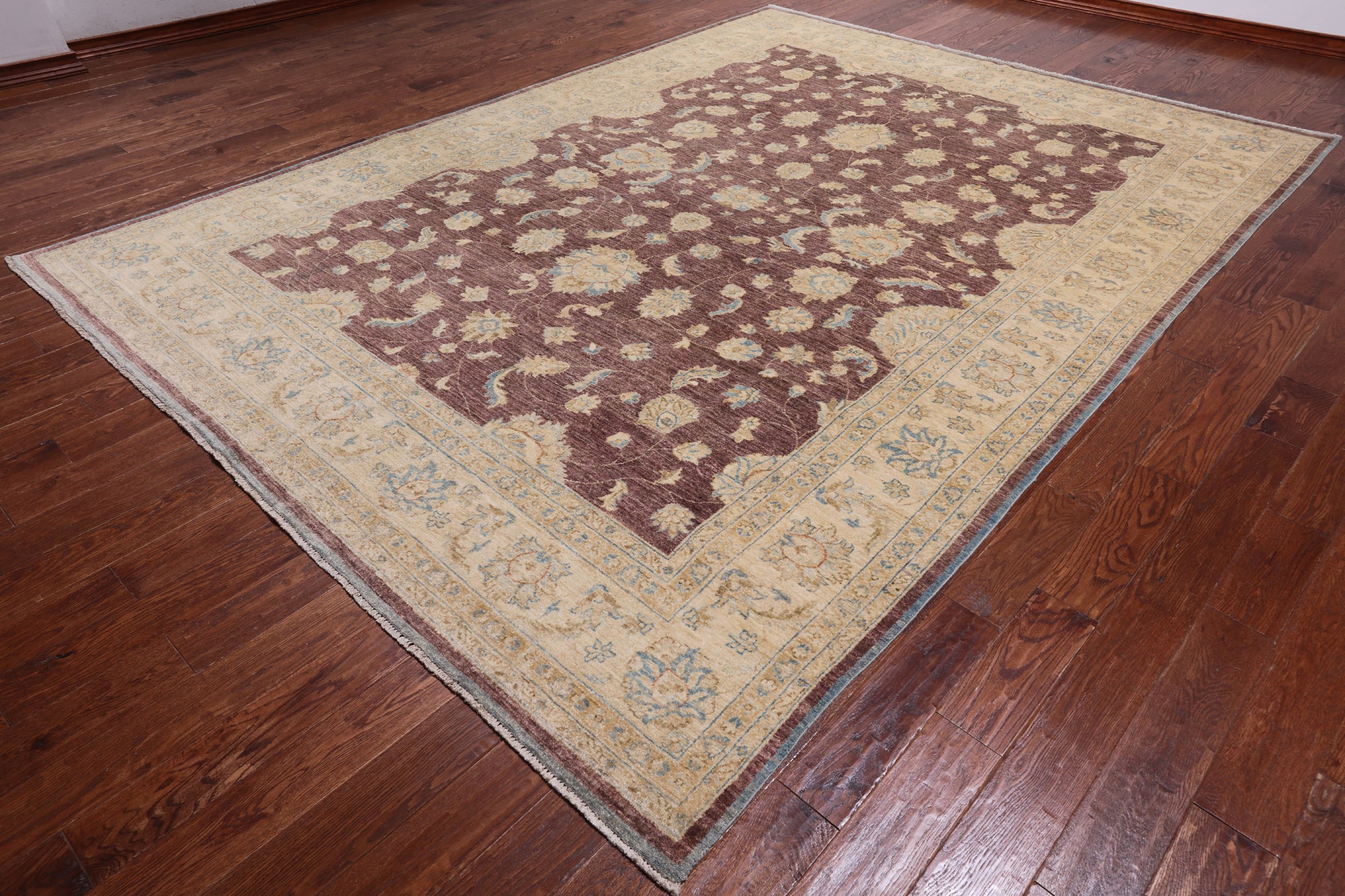 Turkish Oushak Hand Knotted Area Rug - 9' 1" X 12' 3"