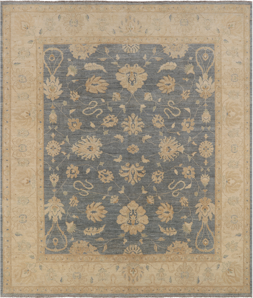 Turkish Oushak Handmade Area Rug - 8' 1" X 9' 4"