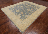 Turkish Oushak Handmade Area Rug - 8' 1" X 9' 4"