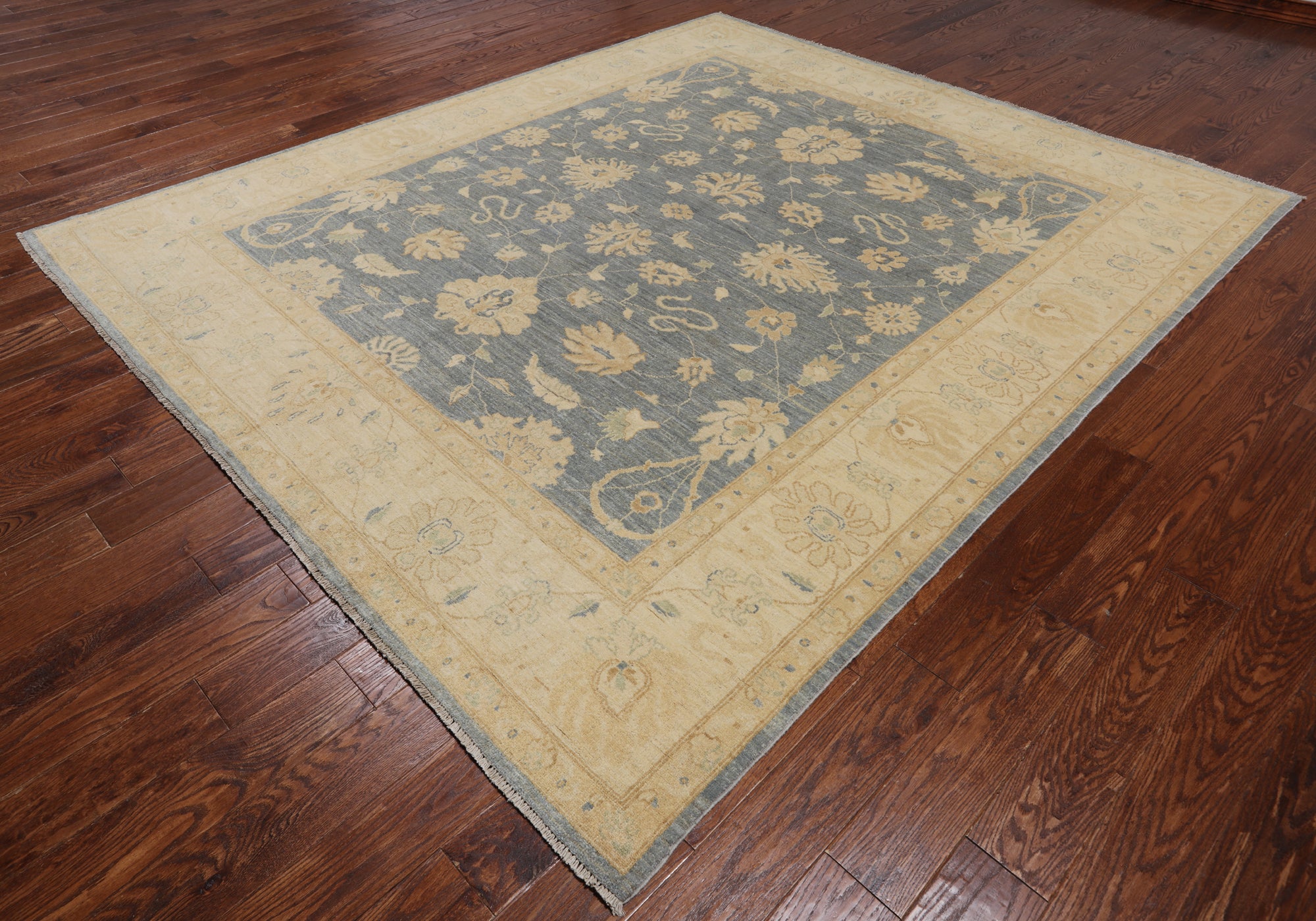 Turkish Oushak Handmade Area Rug - 8' 1" X 9' 4"
