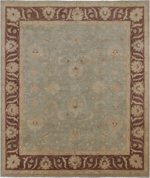 Turkish Oushak Hand Knotted Area Rug - 8' 5" X 9' 10"