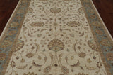 Ivory Peshawar Hand Knotted Wool Area Rug - 6' 2" X 9' 2"