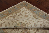 Ivory Peshawar Hand Knotted Wool Area Rug - 6' 2" X 9' 2"