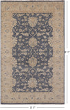 Peshawar Handmade Wool Rug - 5' 1" X 8' 1" - Golden Nile