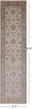 Ivory Chobi Peshawar Handmade Runner - 2' 7" X 9' 9" - Golden Nile