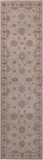 Ivory Peshawar Hand Knotted Wool Runner Rug - 2' 7" X 9' 10"