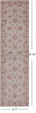 Ivory Peshawar Hand Knotted Wool Runner Rug - 2' 7" X 9' 10" - Golden Nile