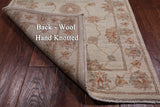 Ivory Peshawar Hand Knotted Wool Runner Rug - 2' 7" X 9' 10"