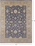 Turkish Oushak Wool Hand Knotted Area Rug - 9' 0" X 11' 10" - Golden Nile