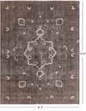 Persian Overdyed Hand Knotted Wool Rug - 9' 7" X 12' 6" - Golden Nile