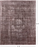 Persian Overdyed Hand Knotted Wool Area Rug - 9' 10" X 12' 4" - Golden Nile