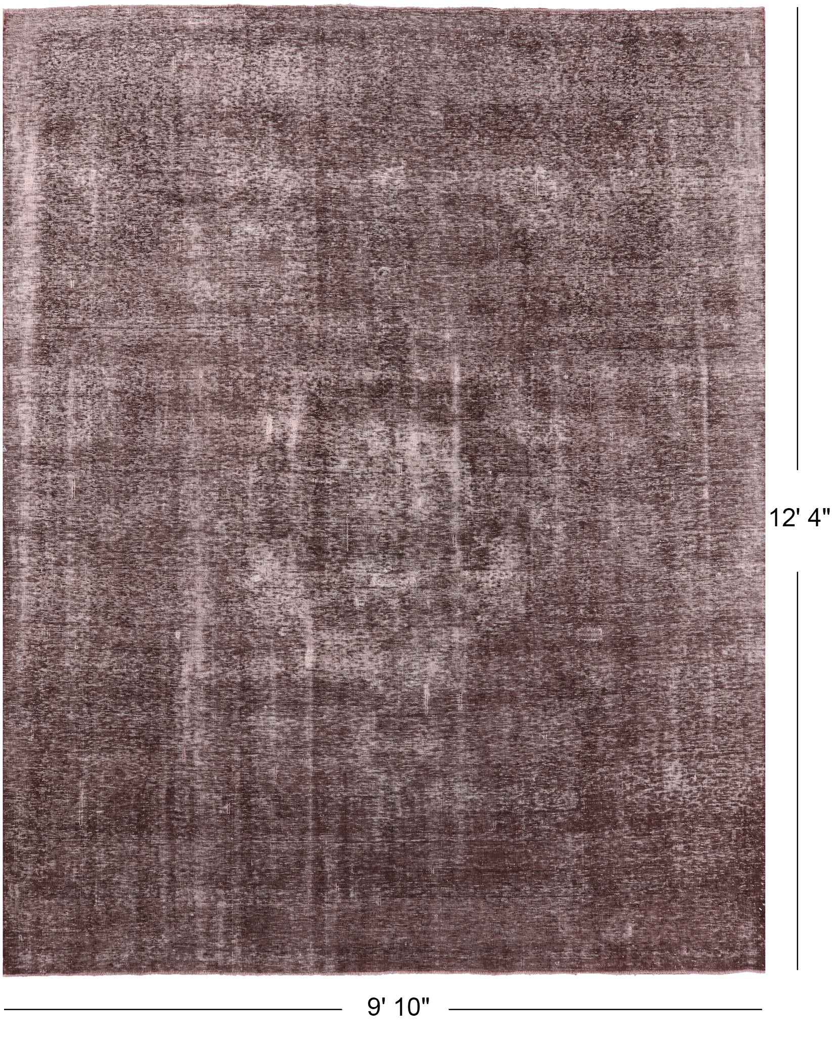 Persian Overdyed Hand Knotted Wool Area Rug - 9' 10" X 12' 4" - Golden Nile