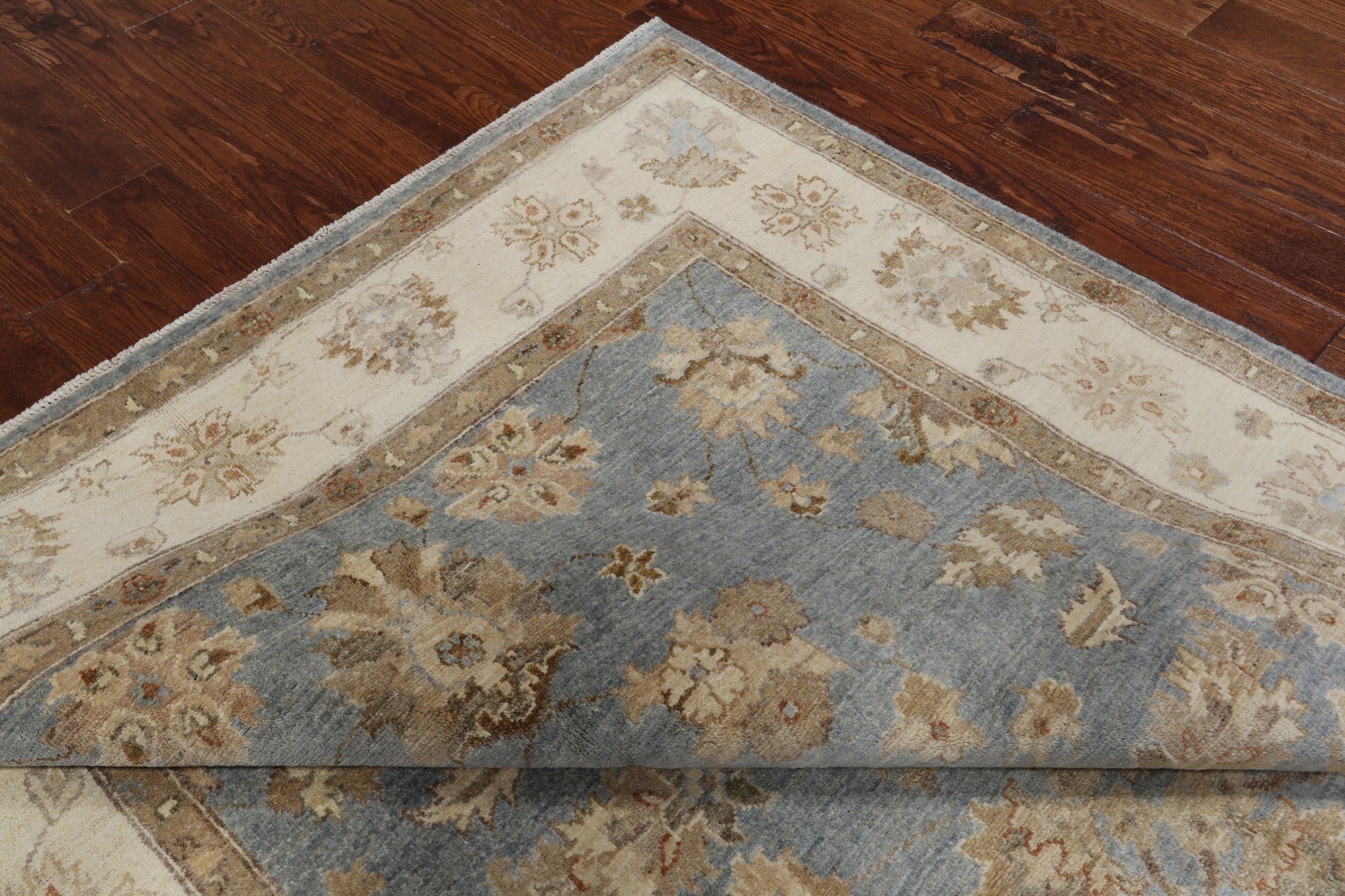 Turkish Oushak Hand Knotted Wool Rug - 6' 0" X 9' 2"