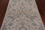 Ivory Peshawar Hand Knotted Wool Area Rug - 4' 2" X 6' 4"