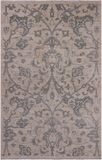 Ivory Peshawar Hand Knotted Wool Area Rug - 4' 2" X 6' 4"
